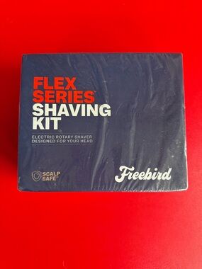 freebird Flex Series Shaving Kit - Navy Blue & Red Accents